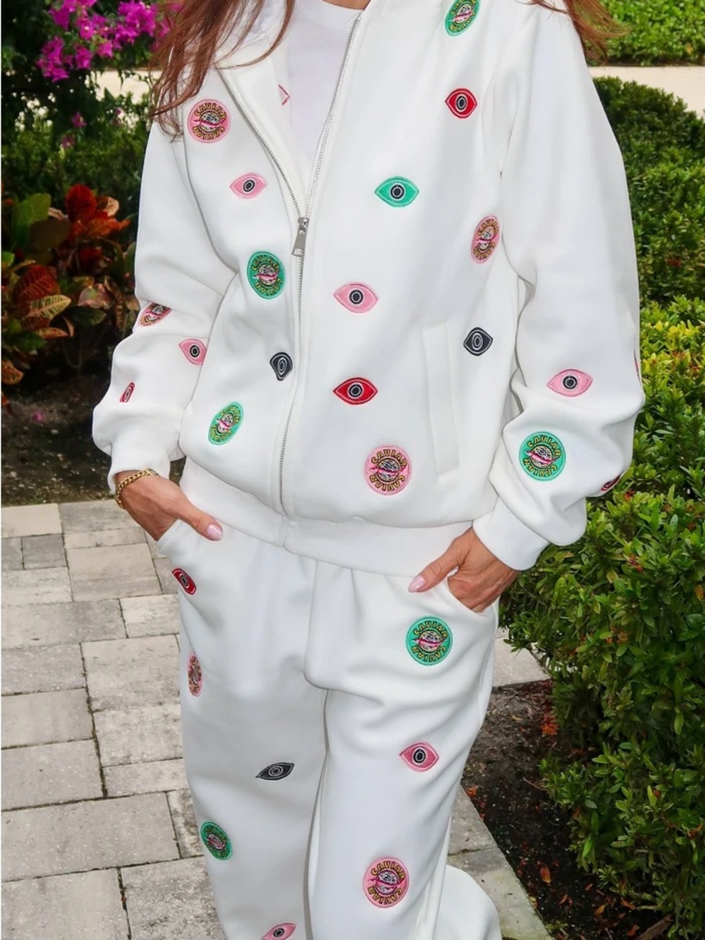 Lola + The Boys White Embroidered - Caviar Club set